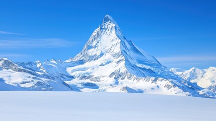 Majestic Matterhorn: A Winter Wonderland in the Swiss Alps