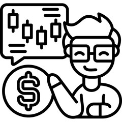 Broker Icon Vector Element