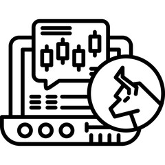 Bull Market Icon Vector Element