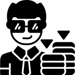 Trader Icon Vector Element