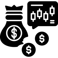 Money Loss Icon Vector Element