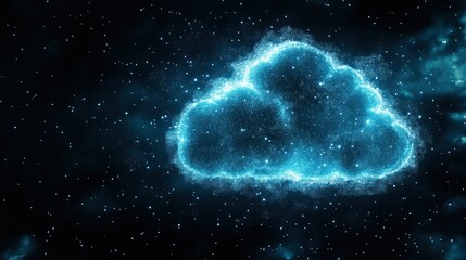 Celestial Cloud Computing: A Glimmering Digital Cloud in the Cosmos