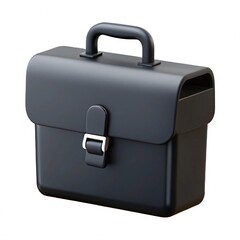 Sleek Black Briefcase Silhouette Professional Business Icon