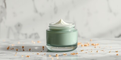 Night Cream Jar with Fairy Light - Marble Luxury