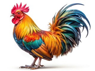 Fototapeta premium Cochin Rooster - Beautiful Farm Animal