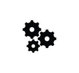 thecnology icon silhouelette. app icon. Setting icon. Vector image.