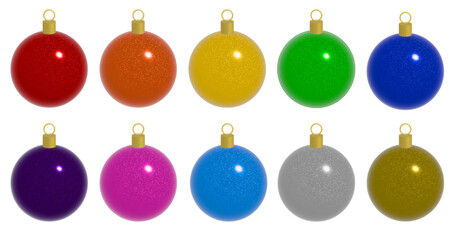 Obraz premium set de esfera de navidad 
