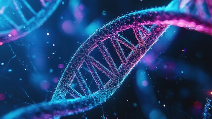 DNA chemical elements science futuristic background