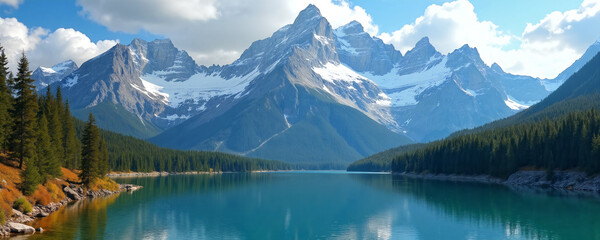 Fototapeta premium lake louise banff national park canada