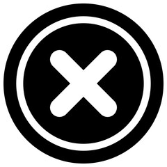 Disagree icon for website, application, printing, document, poster design, etc