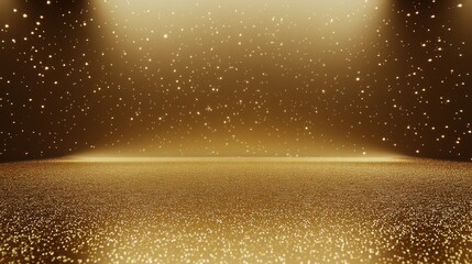 Golden Glittering Background: A Luxurious Sparkle