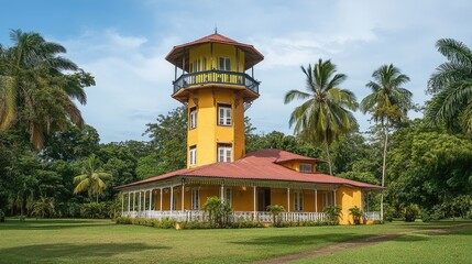 Dreyfus Tower: Iconic Structure in Kourou, French Guiana Highlighting Colonial History and Modern Communication