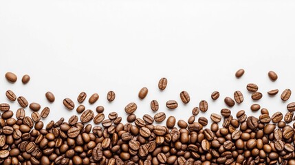 Roasted Brown Arabica Coffee Beans: Organic Morning Brewing for a Gourmet Cafe Experience