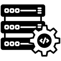 Coding icon in Mix Filled Style. Simple Vector Design. Simple Vector Outline Filled Icon