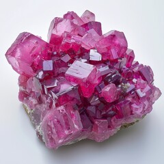 Fototapeta premium Isolated watermelon tourmaline on white background for gemstone and jewelry enthusiasts