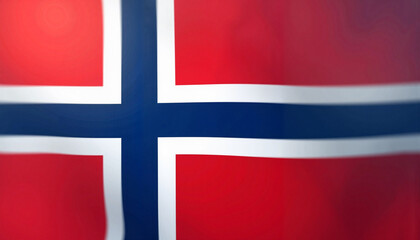 Fototapeta premium Stylized Norway flag with smooth gradient, modern representation
