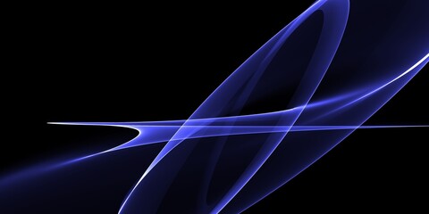 Blue light wave of energy with elegant lines
