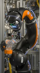 Fototapeta premium A robotic arm designed for laboratory or industrial operations