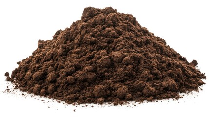 A Close-Up View of Ground Coffee Beans