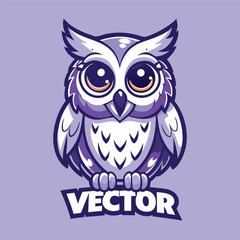 Adorable Owl Mascot Character with Cute Cartoonish Illustration