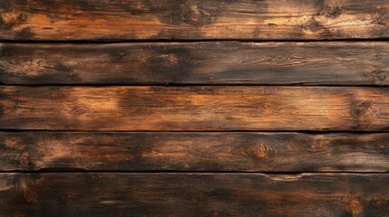 Obraz premium Rustic Brown Wooden Planks Background Texture