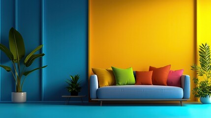 Cozy Living Room Decor with Furniture and Wallpaper Ideas for Home Space Featuring Sofa Pillows and Table Lamp Decoration