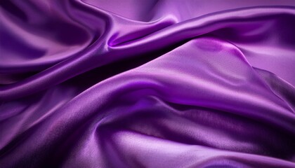 Obraz premium 絹のような光沢を持つ紫色の質感、自然なドレープが春の優しさと優雅さを表現するテクスチャ 