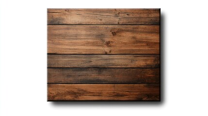 Rustic Brown Wooden Planks Canvas Art Print