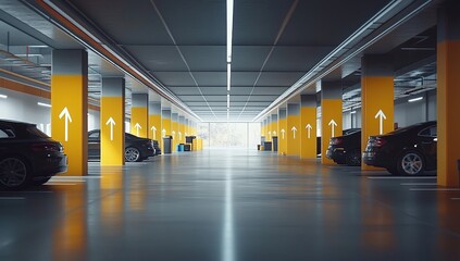Modern Parking Garage: Design, Structure, and Vehicle Flow Optimization