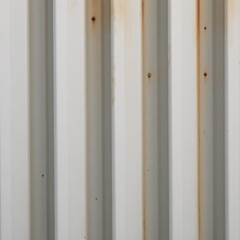 Galvanized steel surface with vertical corrugation pattern as the image backdrop
