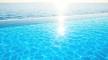 Summer Splash:  Swimming Pool Relaxation Scene