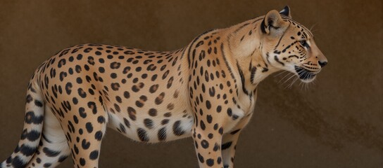 Highly-textured leopard fur backdrop with detailed hair follicles