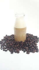 Cappuccino coffee on isolate white 