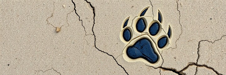 Cougar Paw Print - Wild Nature Impression