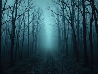 Fototapeta premium Aforeboding Path Leading to the Unknown