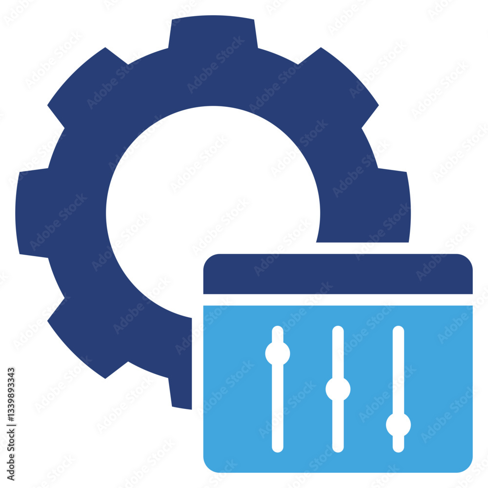 Poster Configuration Two Color Icon