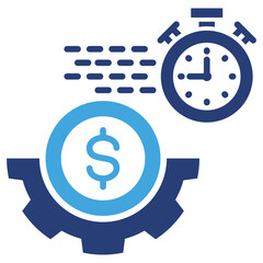 Efficiency Two Color Icon