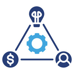 Business Model Two Color Icon