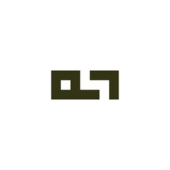 Obraz premium Letter Q1 square geometric symbol simple logo vector