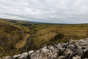 Obraz premium Malham Cove - Views while hiking, Yorkshire