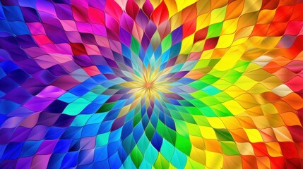 Dynamic backdrop with bold patterns and colorful hues for modern pride.