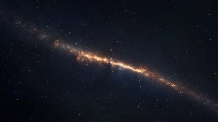 Stunning Cosmic View of a Spiral Galaxy Illuminated by Bright Stars in the Vastness of Space with Nebulae and Celestial Bodies Surrounding It