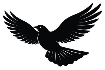 Obraz premium flying bird silhouette