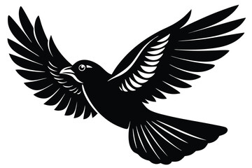 Naklejka premium flying bird silhouette