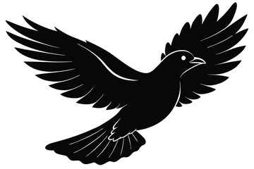 Fototapeta premium flying bird silhouette