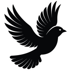 Obraz premium bird flying in silhouette