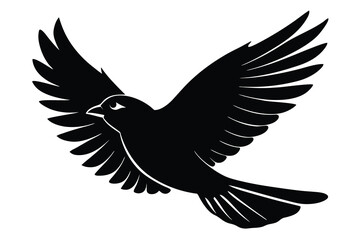 Obraz premium bird flying in silhouette