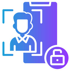 Obraz premium User Authentication lineal color icon