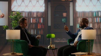 CIA specialists sharing insights and mission details on a hard drive, crack an encrypted hard disk in a private government safe house. Secure intelligence case of national safety. Camera A.