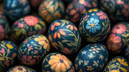 An Easter decoration with cool chicken and egg. Easter holiday concept.